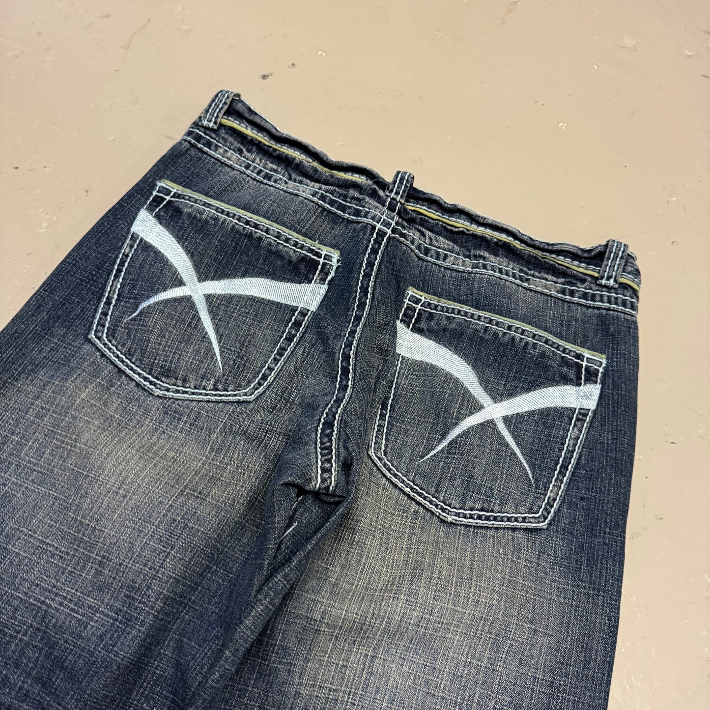 2000‘s Z.R.S.Hip Hop Baggy Jeans *rare 38x34