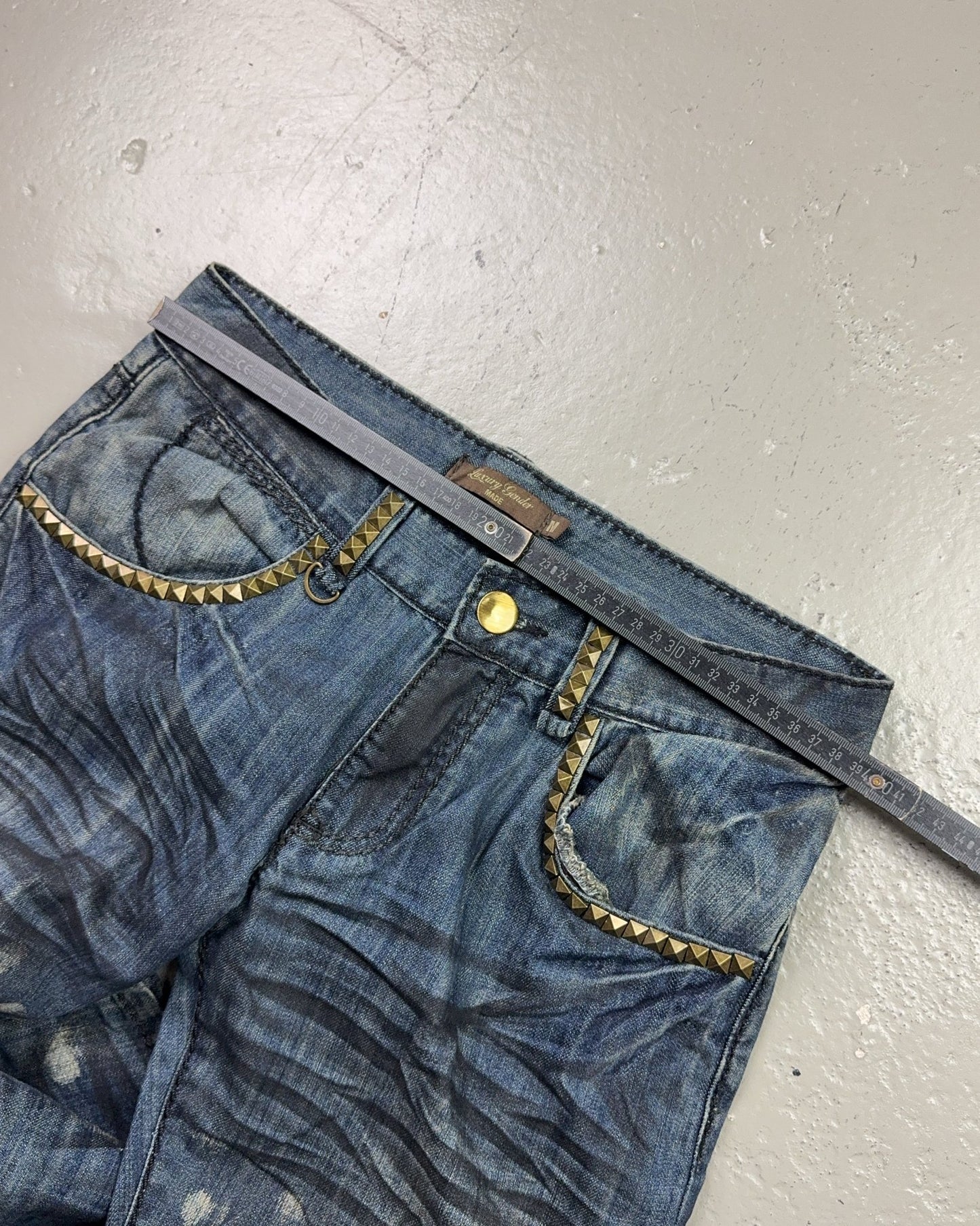 2000's Luxury Gender Japanese Archive Bootcut Jeans *very rare 30x32 (M)