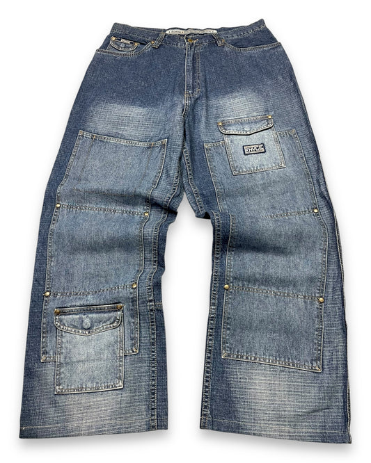 2000‘s Enyce Hip Hop Baggy Jeans Heavy Denim *very rare 34x32
