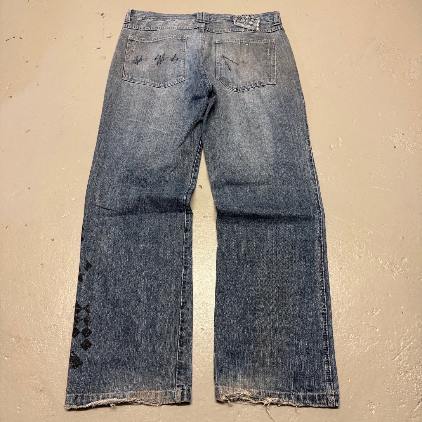 2000‘s OPINT.72 Hip Hop Baggy Jeans *rare 34x31