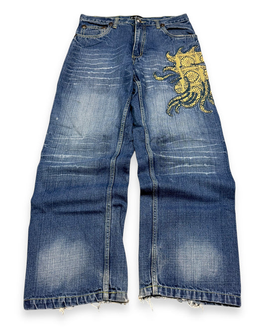 2000’s P.Miller Hip Hop Baggy Jeans *very rare 32x32