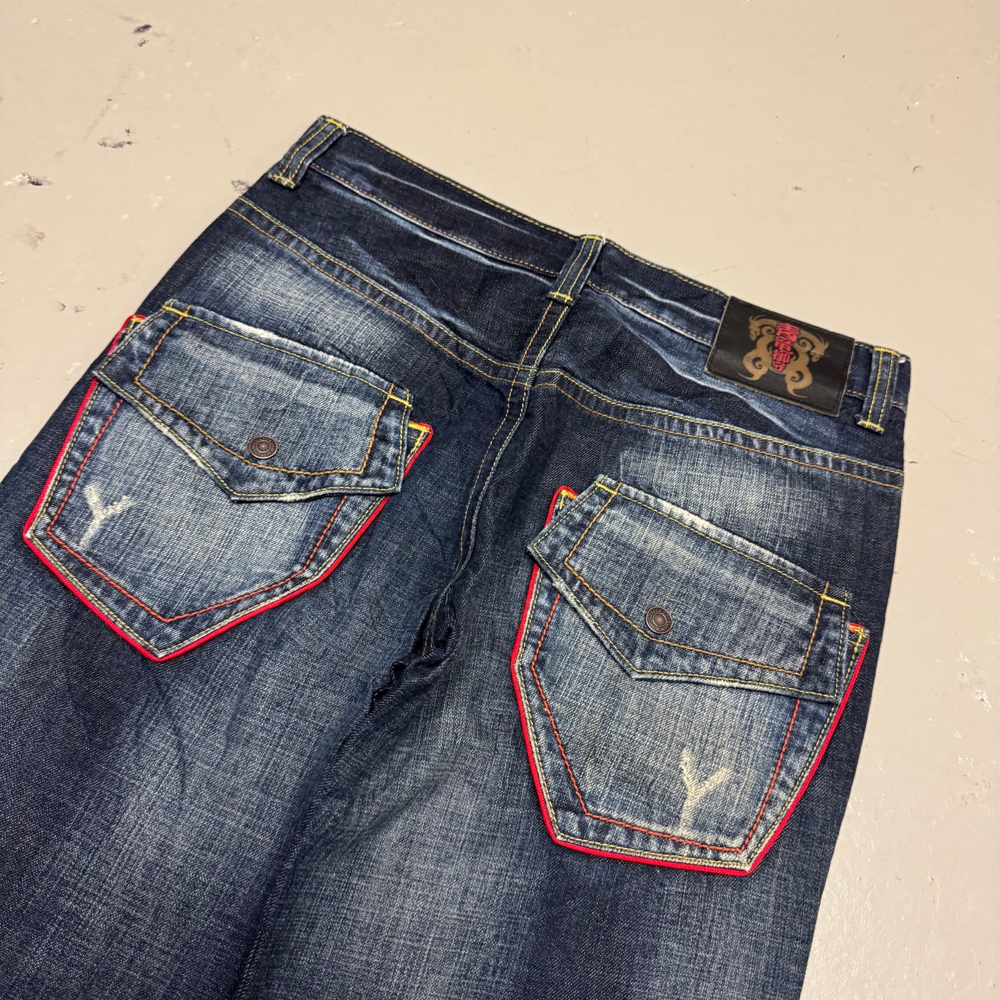 2000‘s Stockton Japanese Archive Baggy/Straight Jeans *very rare 30x32