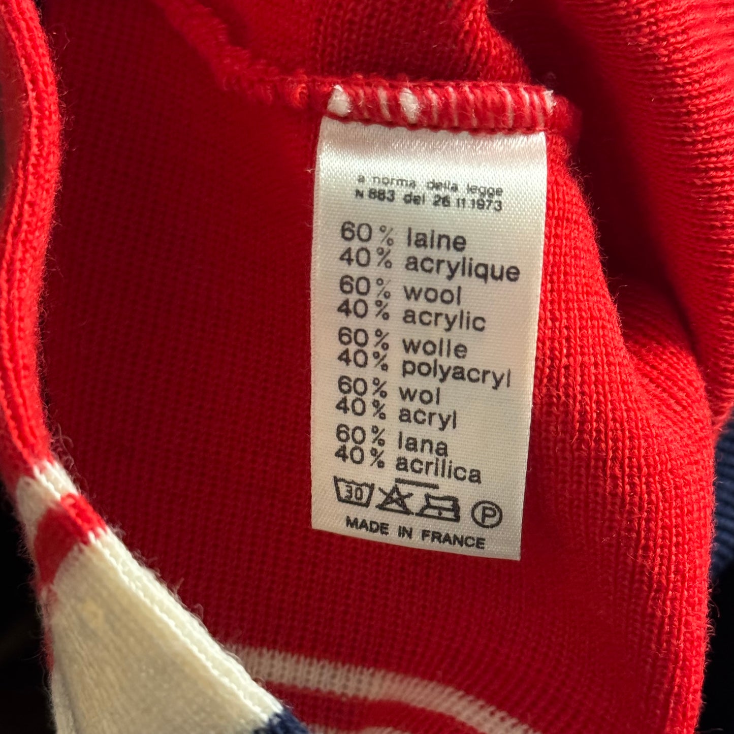 1980’s Lacoste Wool Sweater made in France *very rare (M)