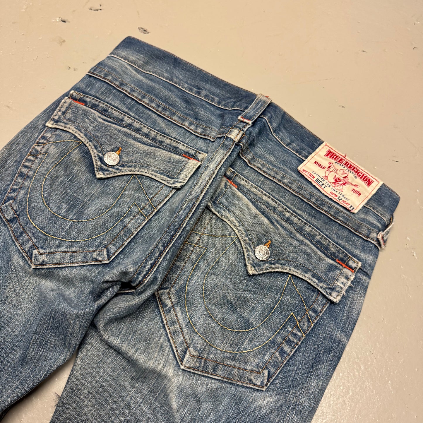 2000‘s True Religion Ricky Distressed Jeans *selten 34x32