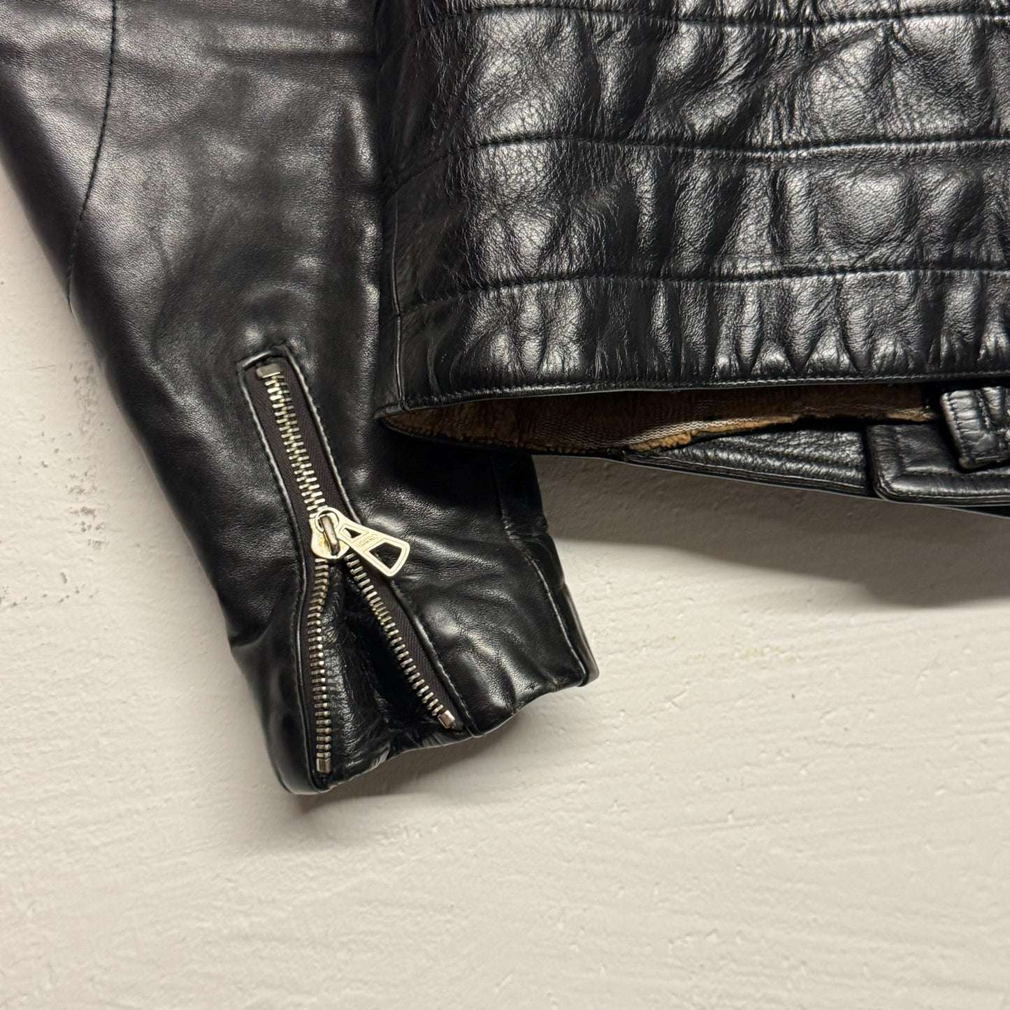 90's HARRO Biker Leather Jacket made in Germany *very rare (S)