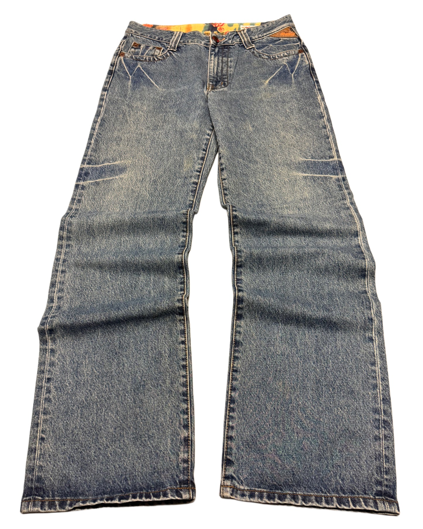 2000‘s Bobson Japanese Heavy Denim Baggy Jeans *rare 32x34