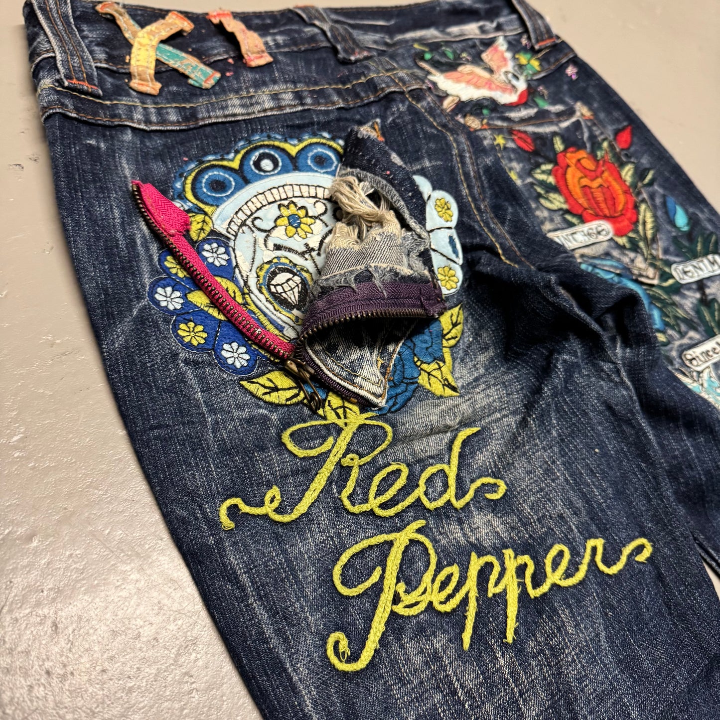 2000‘s Red Pepper Japanese Flared/Low Waist Jeans Women‘s *extrem selten (S)