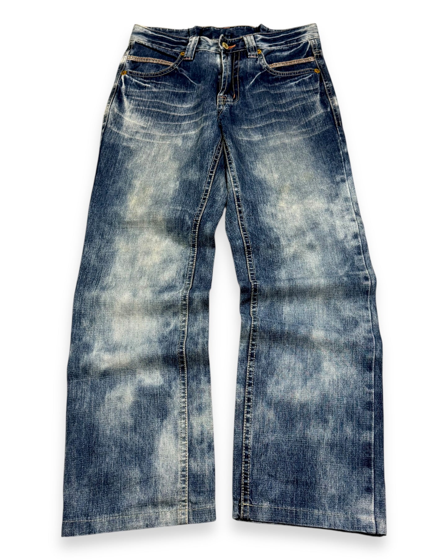 2000’s Big Group Japanese Straight Jeans *rare 29x28