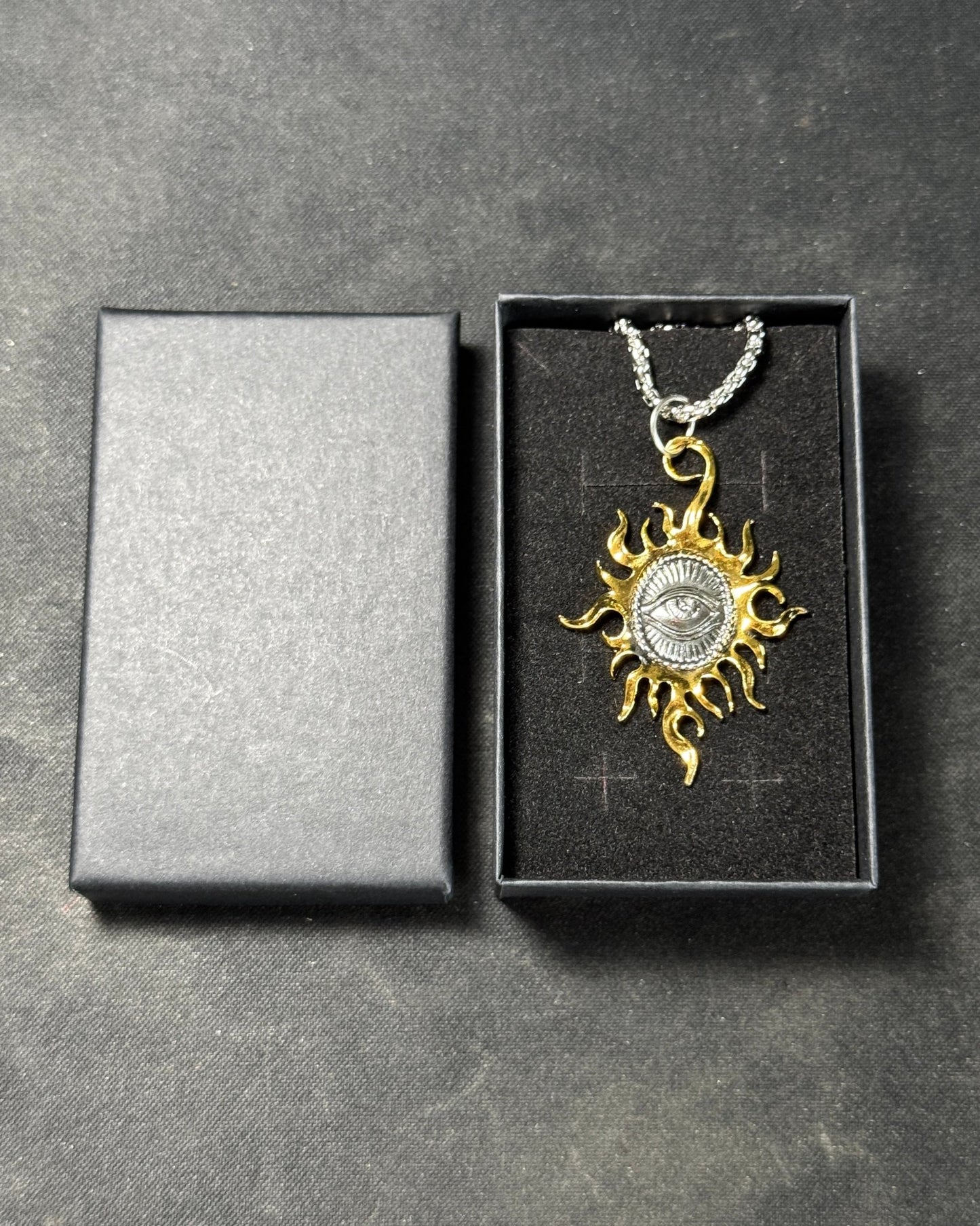 Solar Eye Pendant Necklace