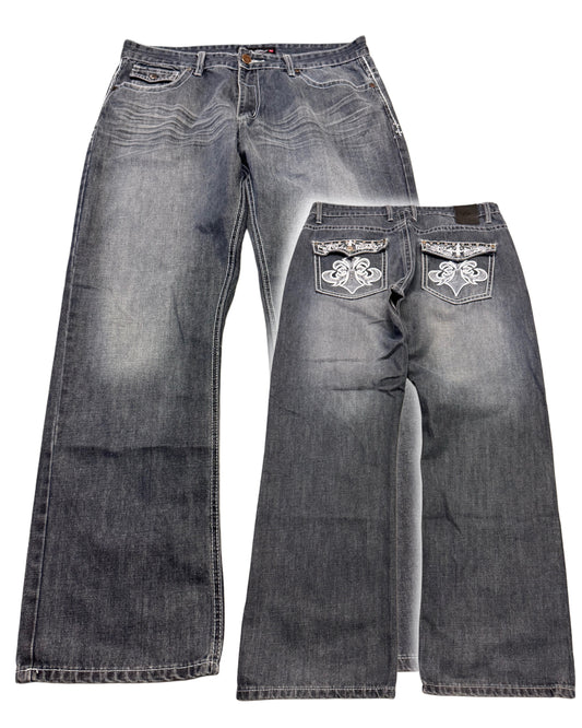 2000's Victorious Hip Hop Baggy Jeans *very rare 36x32
