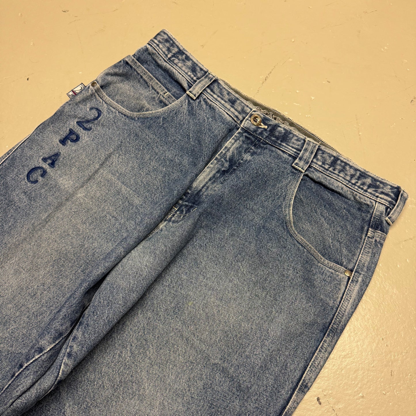 2000‘s 2Pac Collection Hip Hop Baggy Jeans Heavy Denim *sehr selten 40x34