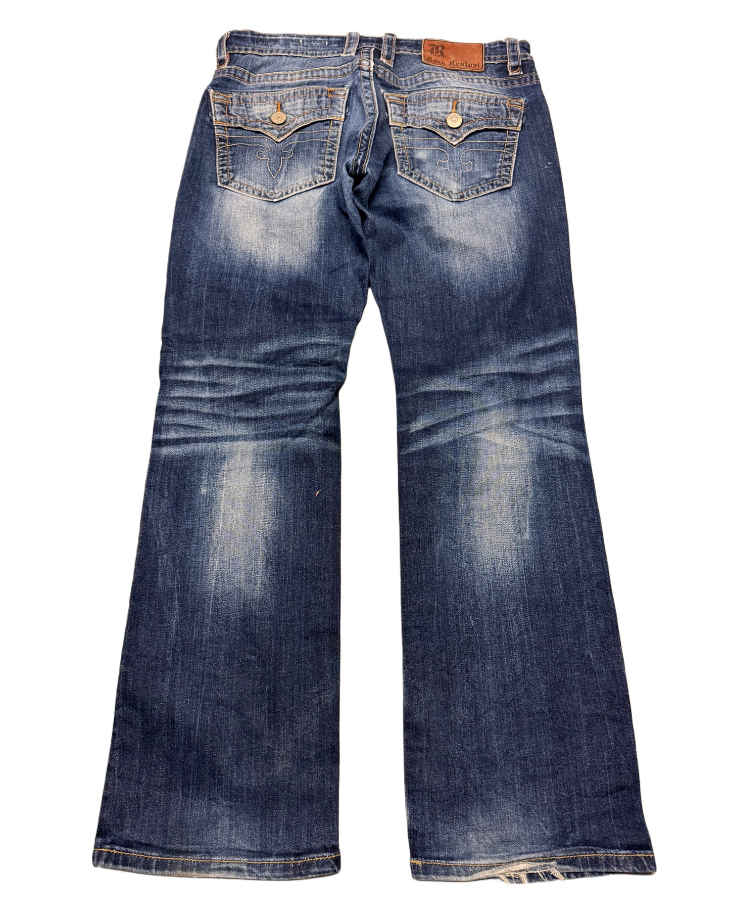 2000's Rock Revival Straight Jeans *rare 34x30