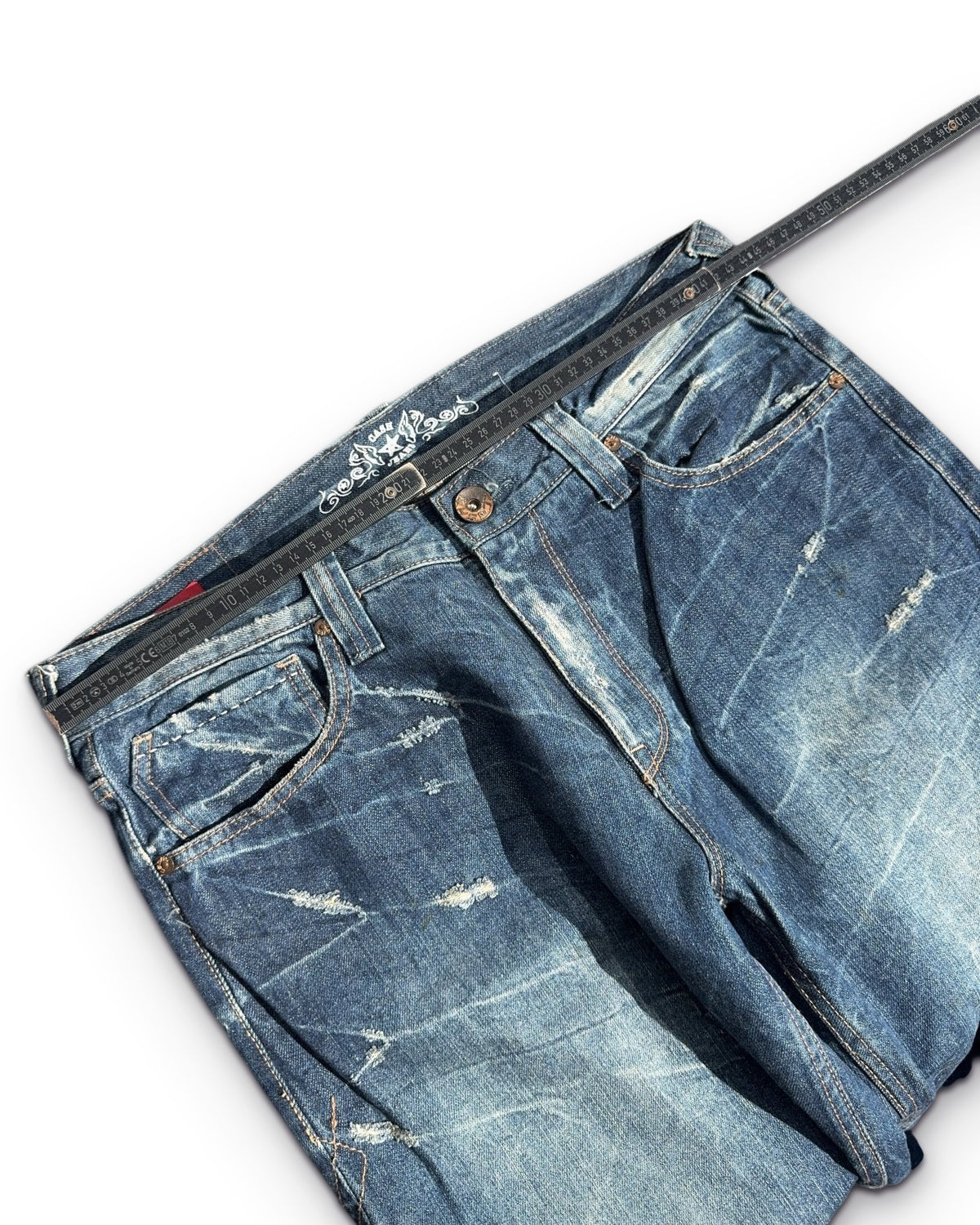 2000's Cash Japanese Archive Baggy/Bootcut Jeans *very rare 34x32 (L) - Lennys Vintage