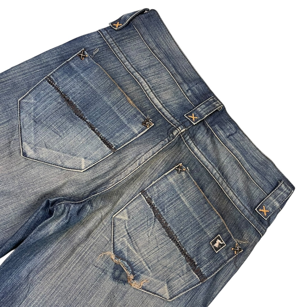 2000‘s Crazy Washing Baggy Jeans *rare 31x34 - Lennys Vintage