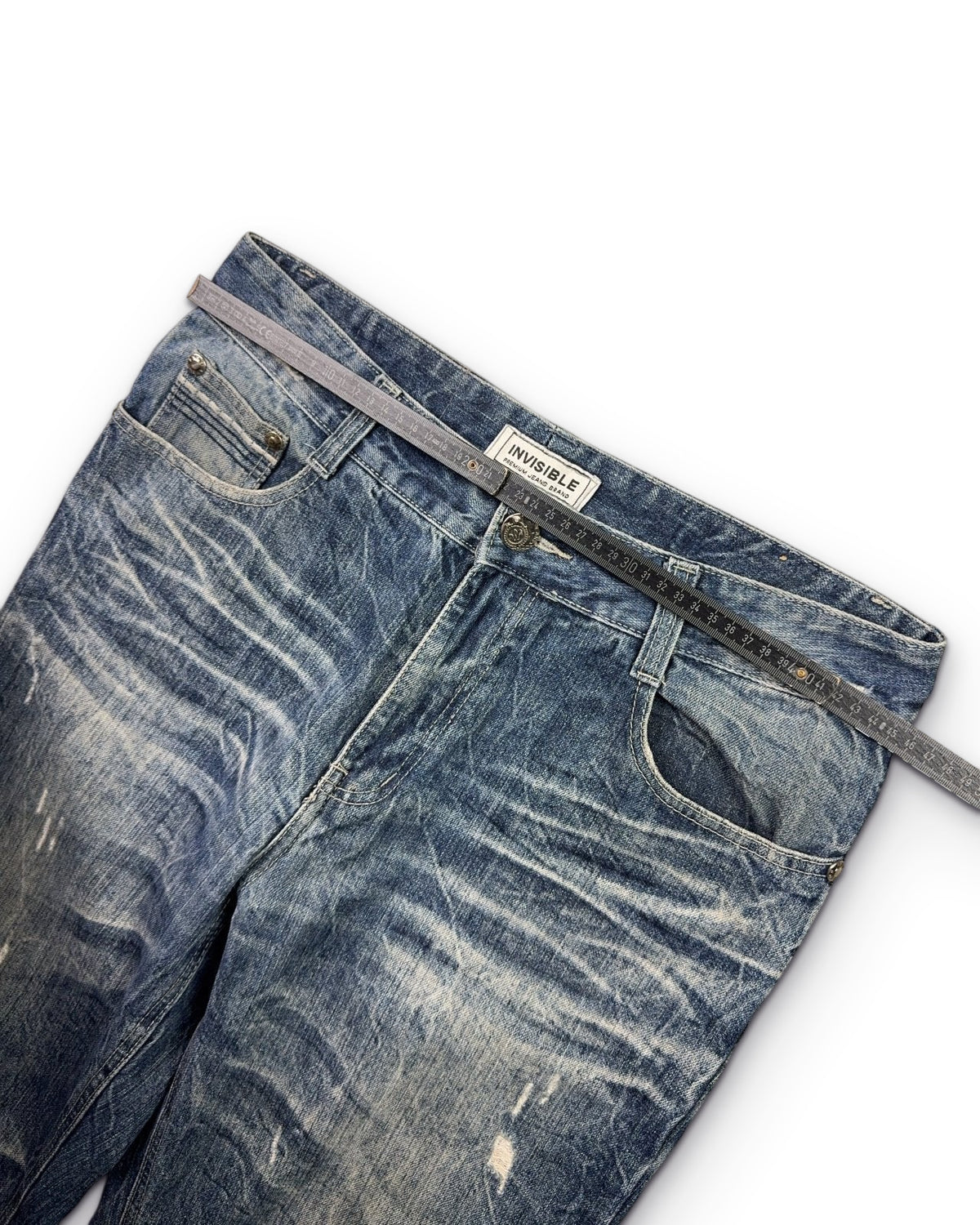 2000's Invisible Japanese Archive Straight/Baggy Jeans *very rare 35x34 (XL) - Lennys Vintage