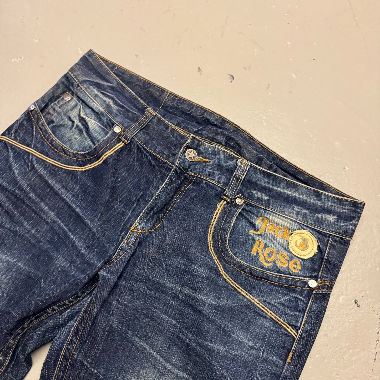 2000‘s Jack Rose Japanese Archive Baggy/Straight Jeans *very rare 32x30 - Lennys Vintage