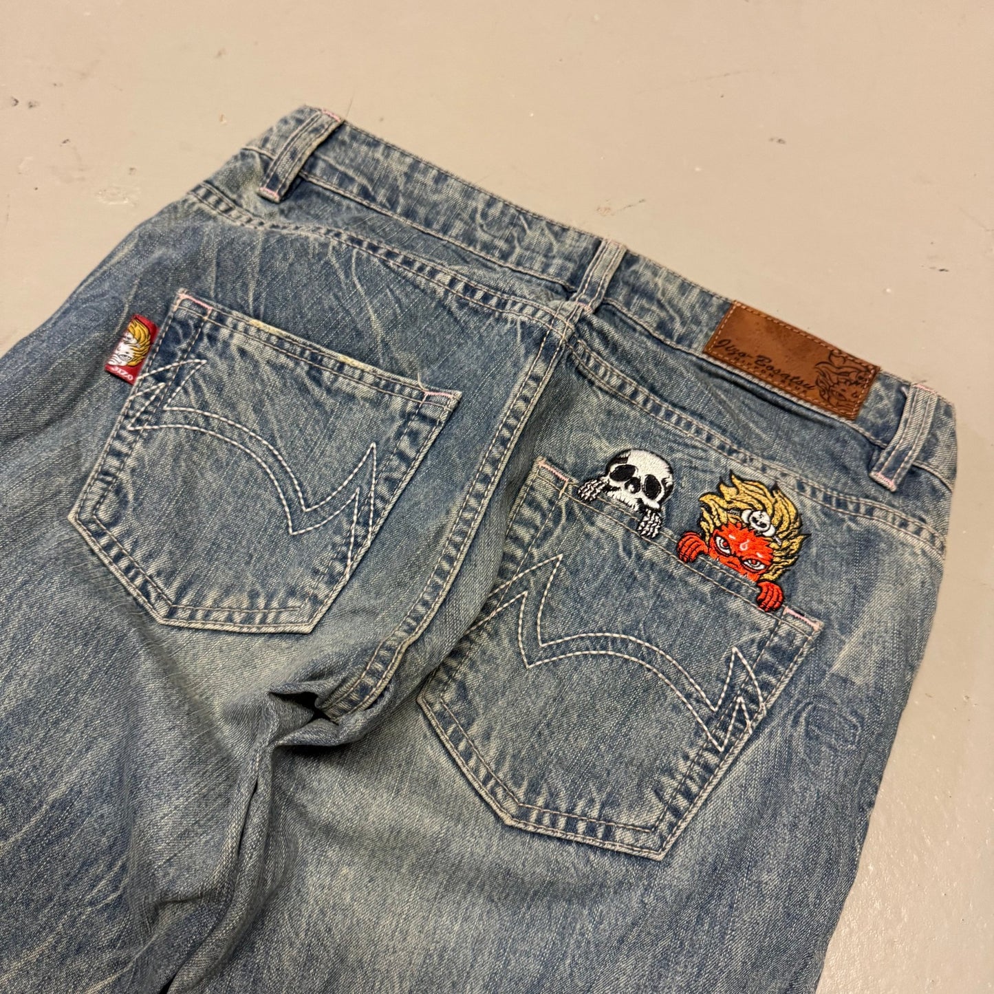 2000‘s Jizo Japanese Baggy/Straight Jeans *rare 28x28 - Lennys Vintage