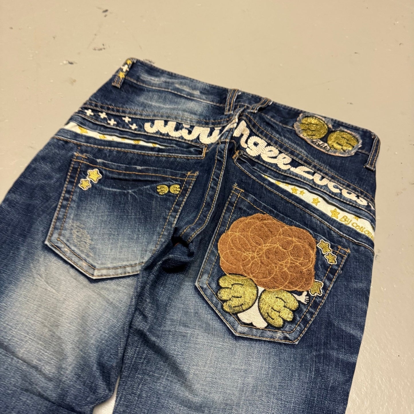 2000‘s Lolita Japanese Baggy/Straight Jeans Women‘s *very rare (S) - Lennys Vintage