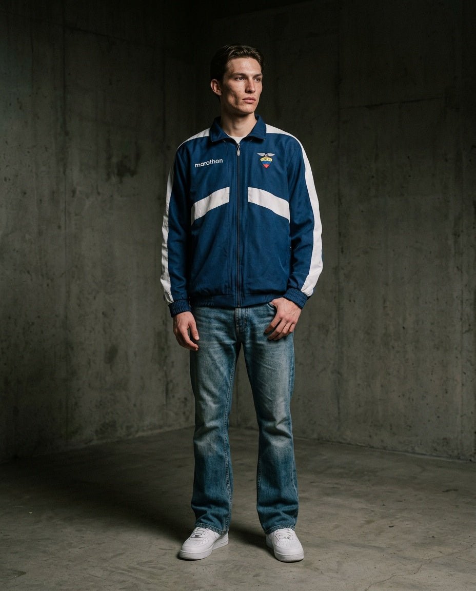 2000's Marathon Track Jacket * (L) - Lennys Vintage