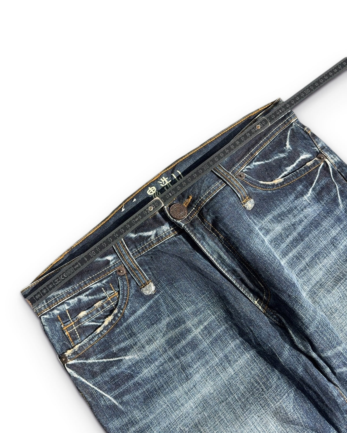 2000's Oniarai Japanese Straight/Baggy Jeans *rare 36x32 (XL) - Lennys Vintage