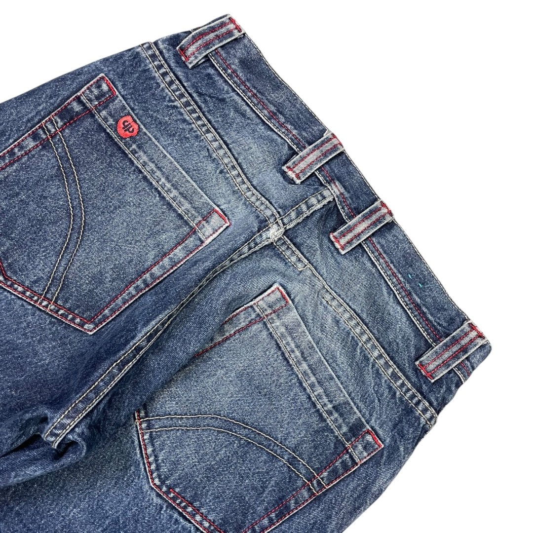 2000‘s Pelle Pelle Hip Hop Baggy Jeans Heavy Denim *rare 29x30 - Lennys Vintage