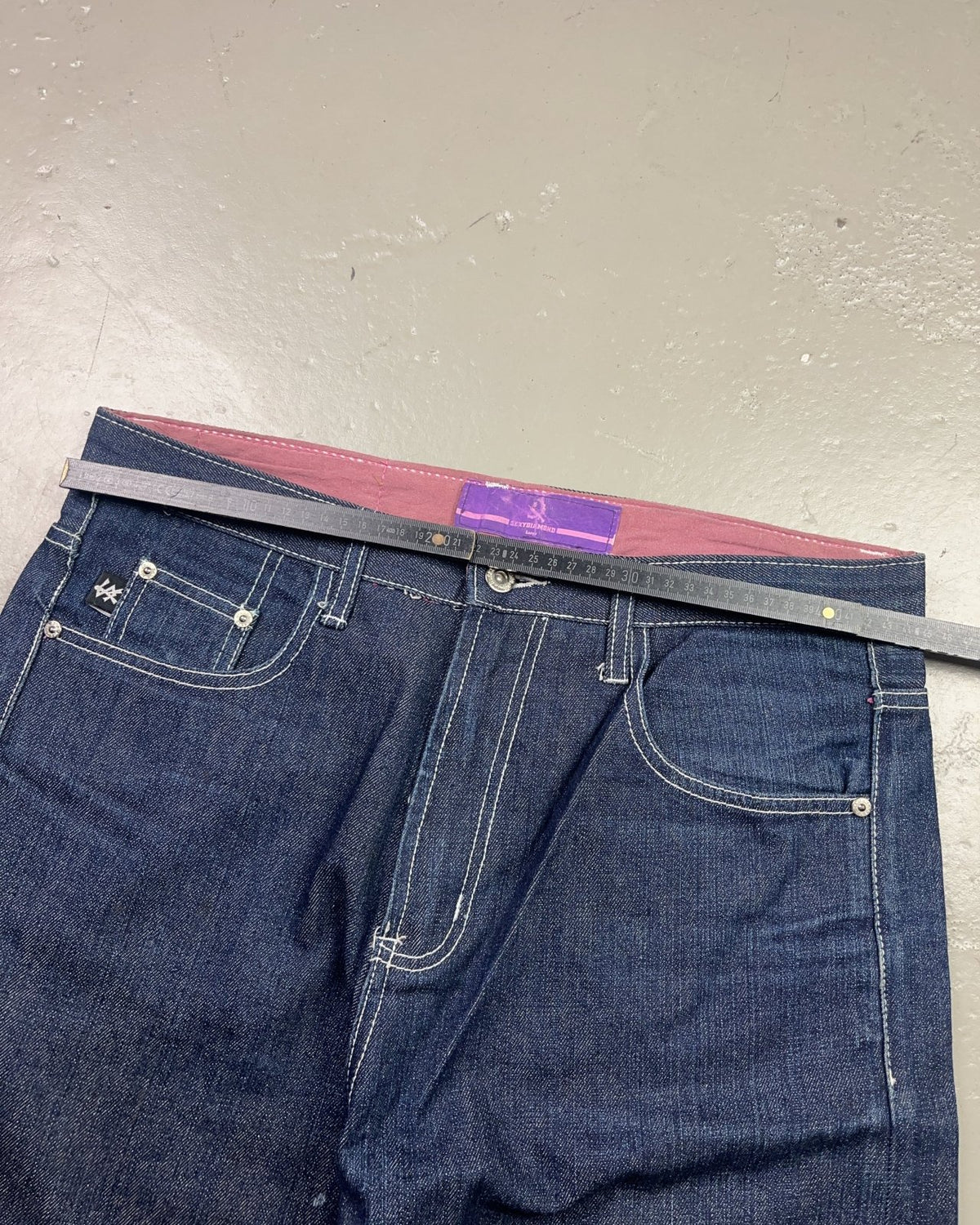 2000's Sexy Diamond Japanese Baggy Jeans *rare 35x36 (XL) - Lennys Vintage