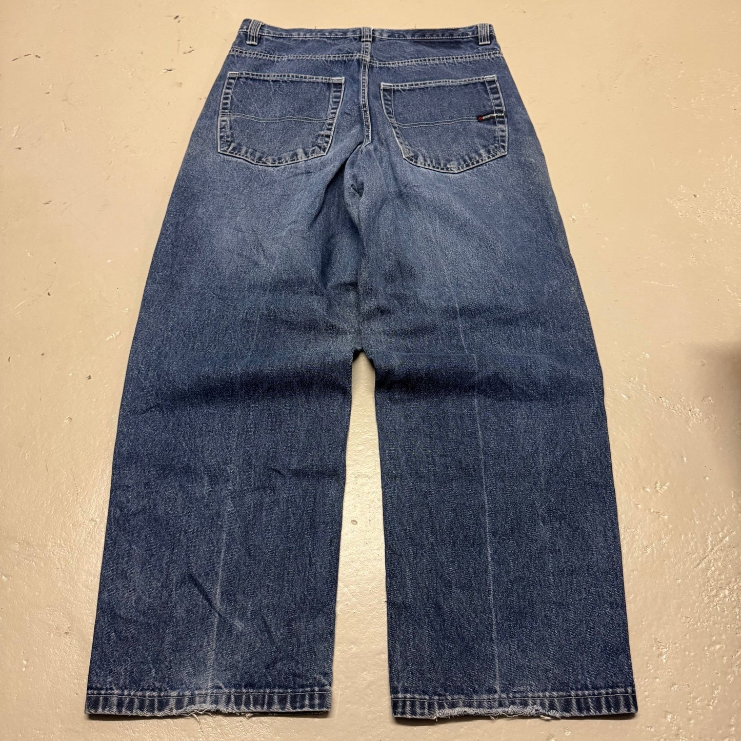 2000‘s Southpole Hip Hop Baggy Heavy Denim Jeans *rare 34x32 - Lennys Vintage