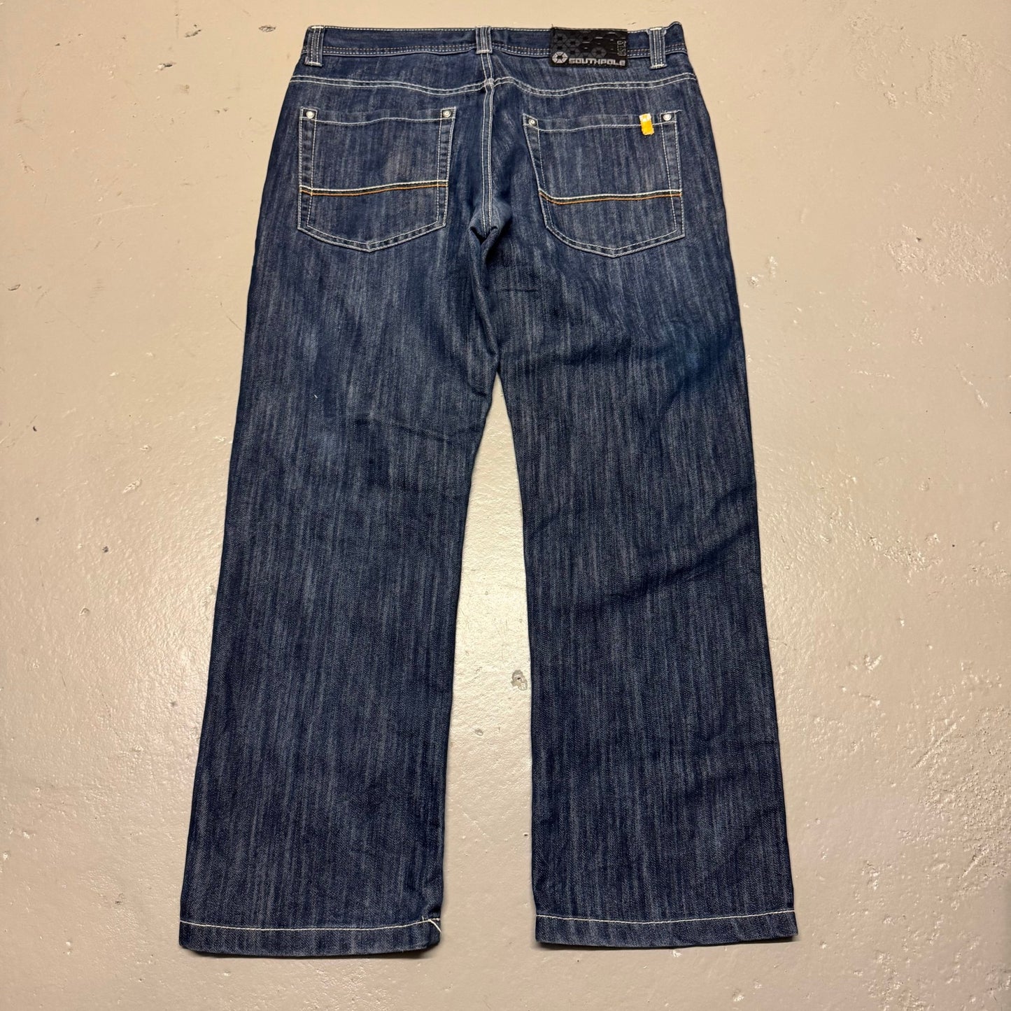 2000‘s Southpole Hip Hop Baggy/Straight Jeans 34x29 - Lennys Vintage