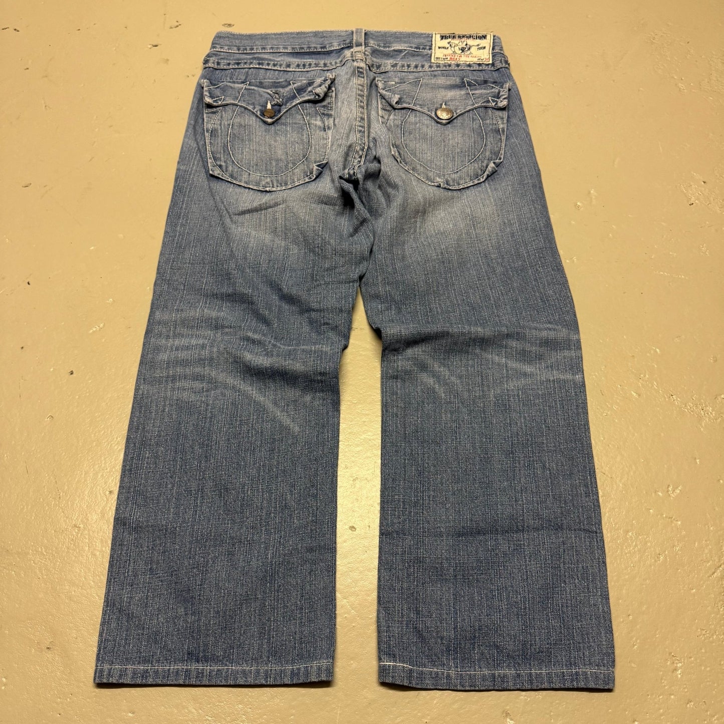 2000‘s True Religion Baggy Jeans 36x28 - Lennys Vintage