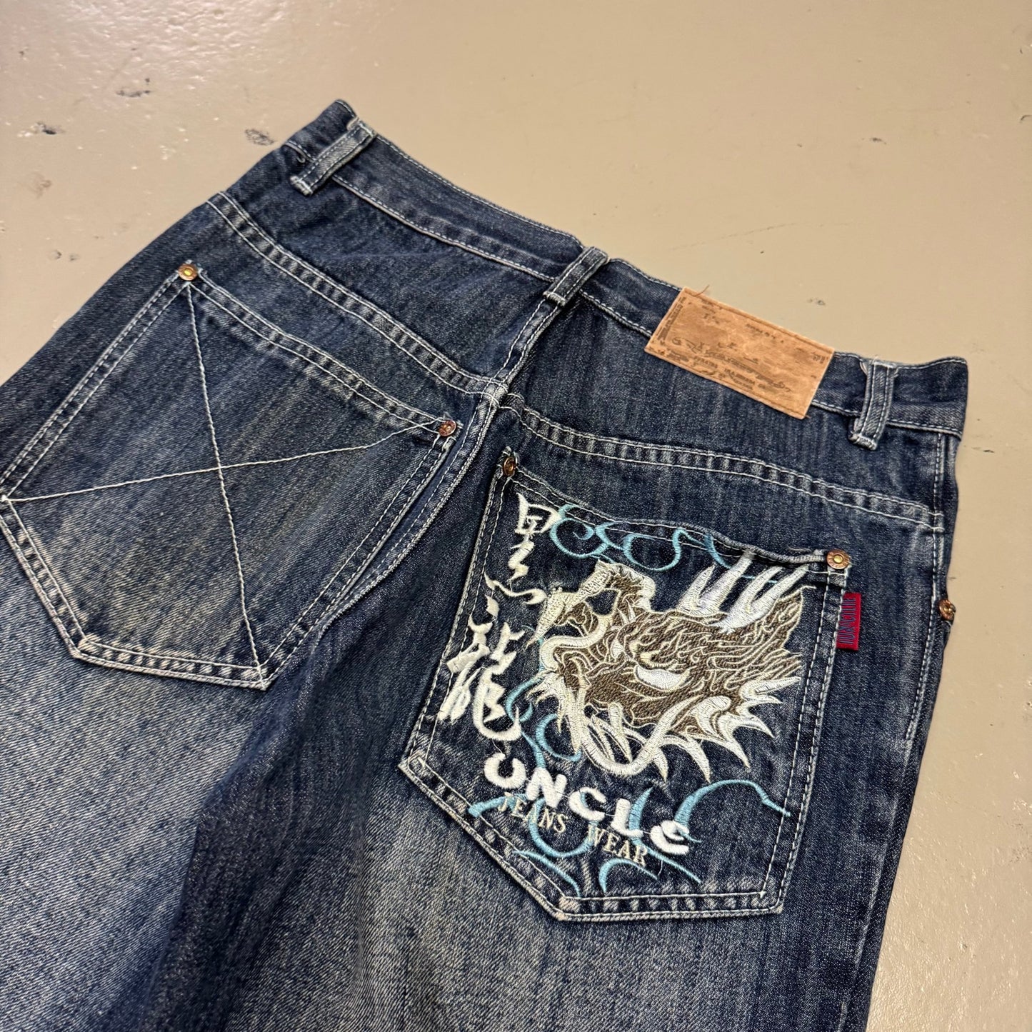 2000‘s Uncle Japanese Baggy Jeans *rare 29x32 - Lennys Vintage