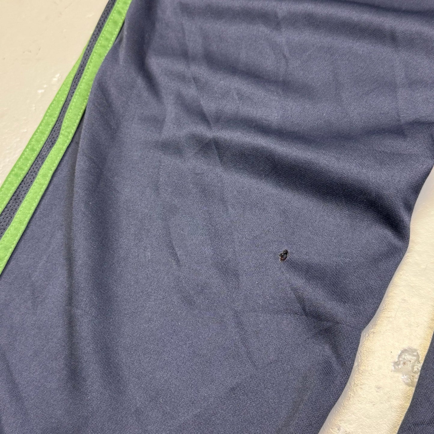 2009 Adidas Green Striped Baggy Trackpants (M) - Lennys Vintage