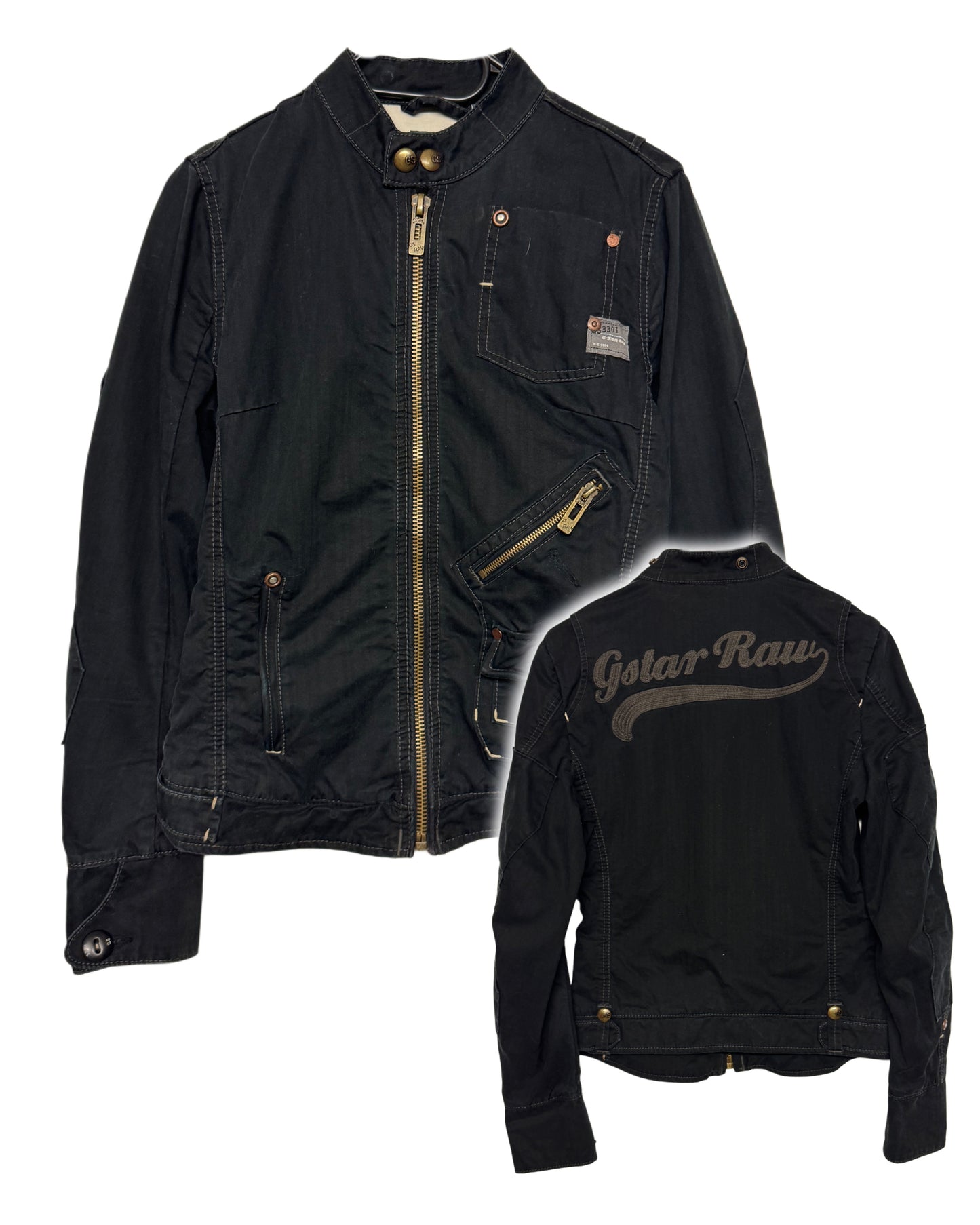 2000‘s G-Star Black Denim Jacket Women‘s *rare (S)