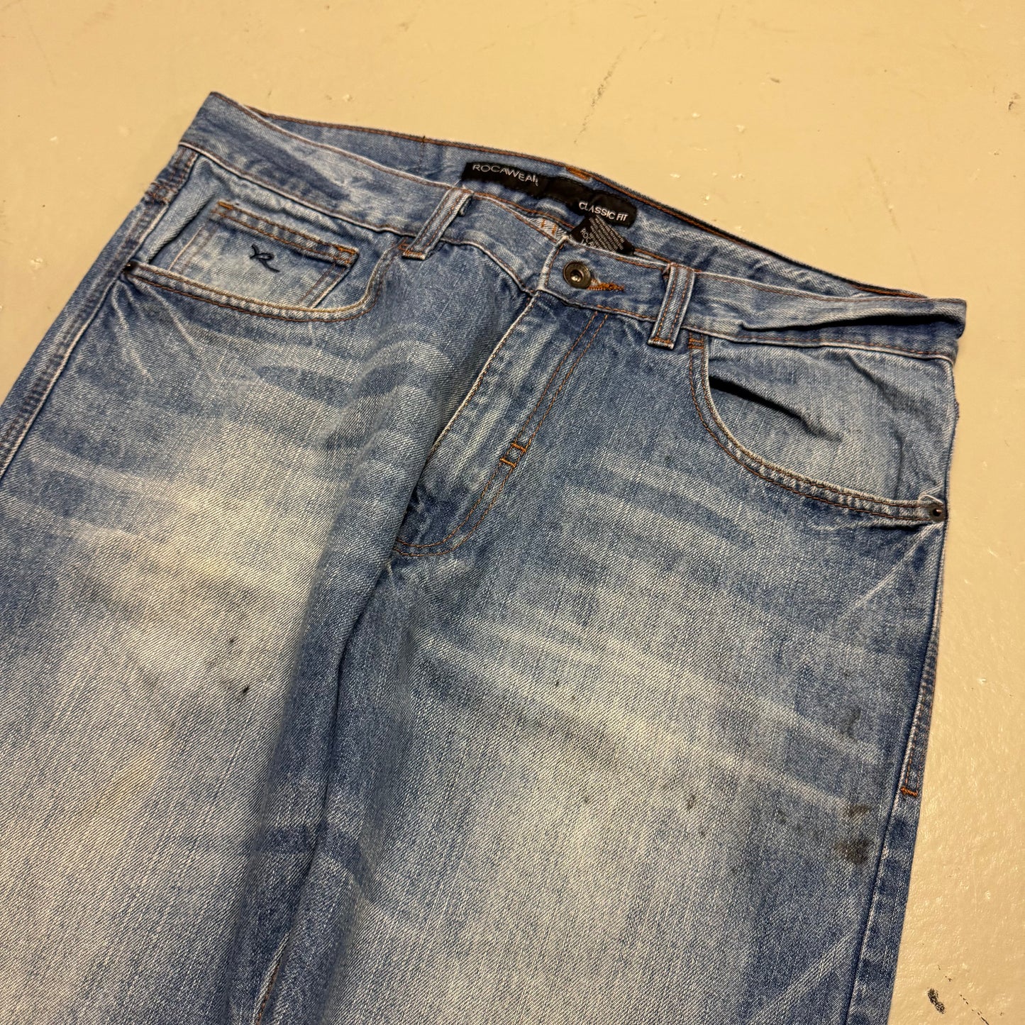 2000‘s Rocawear Hip Hop Baggy Jeans *rare 34x34