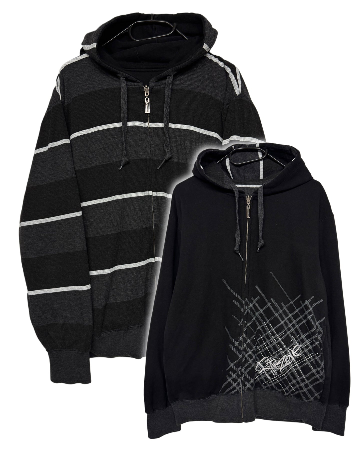 2000‘s Ripzone Reversible 2in1 Zip Hoodie *rare (S)