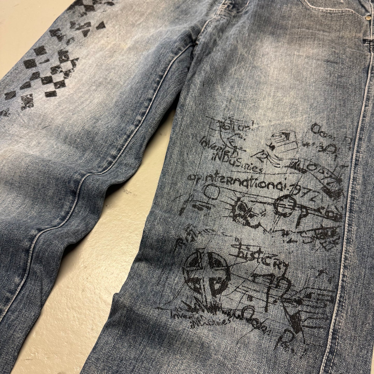 2000‘s OPINT.72 Hip Hop Baggy Jeans *rare 34x31