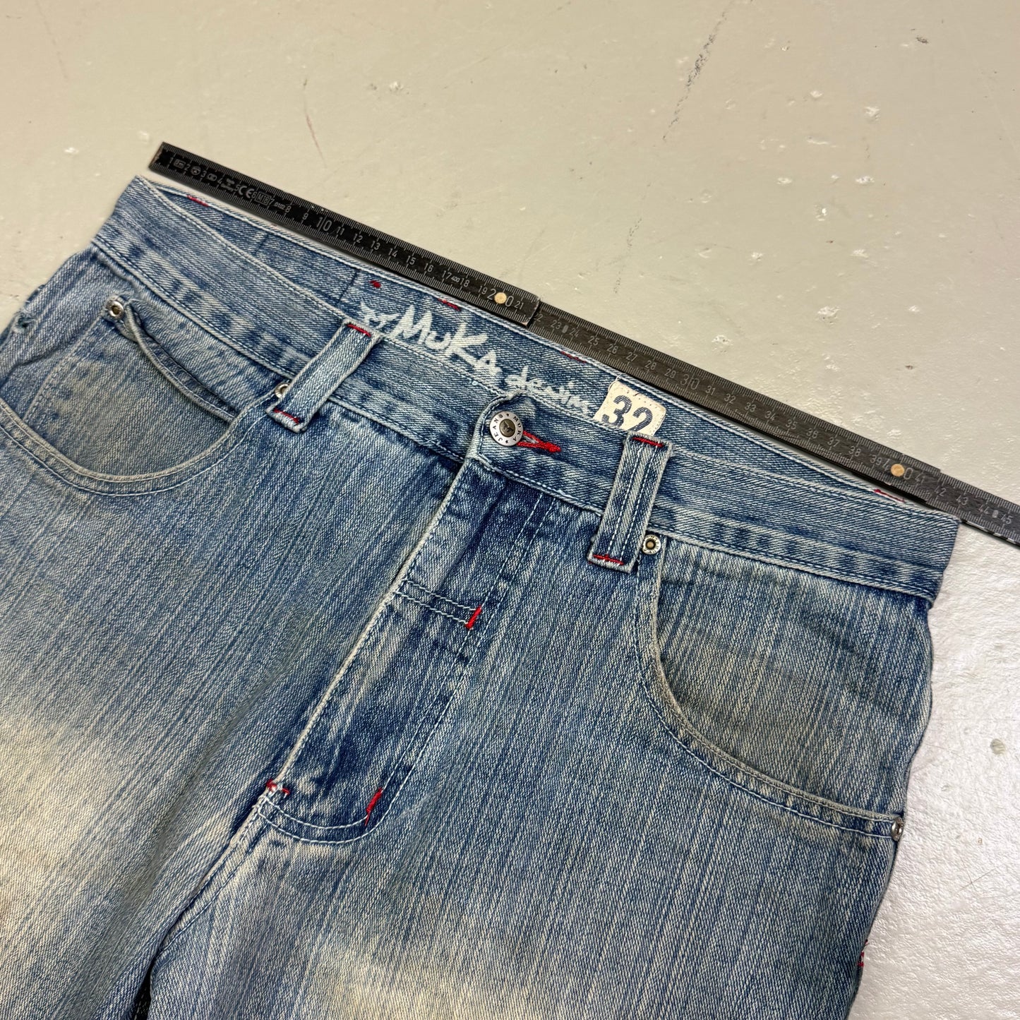 2000’s Muka Hip Hop Baggy Jeans *rare 32x32