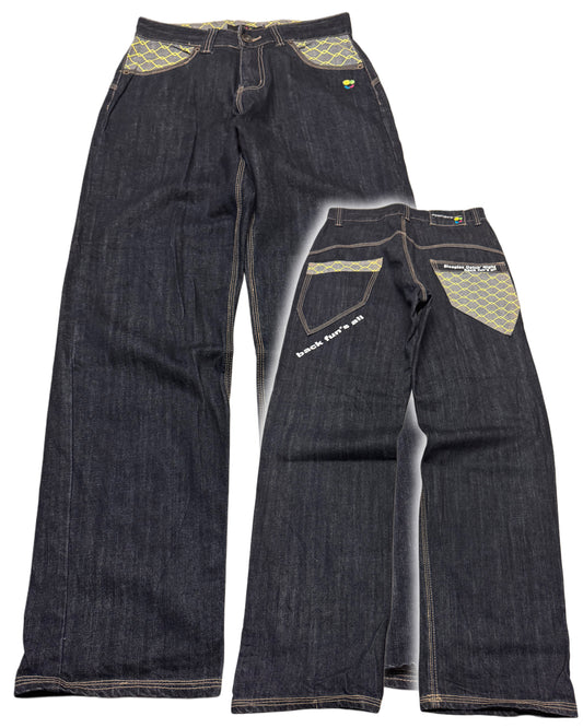 2000's JDBLM Hip Hop Baggy Jeans *rare 30x33