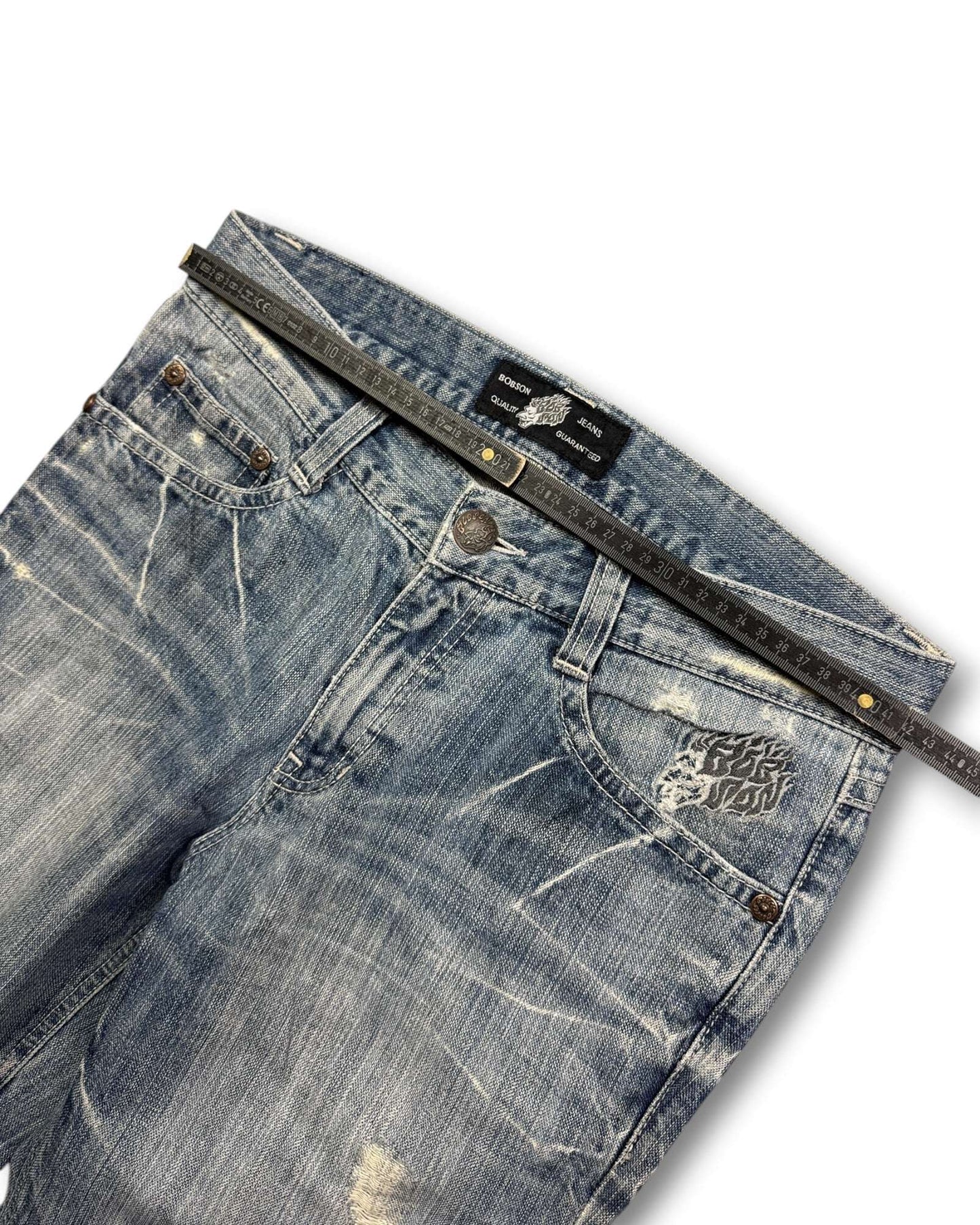 2000's Bobson Straight/Baggy Japanese Jeans *very rare 32x30 (M)
