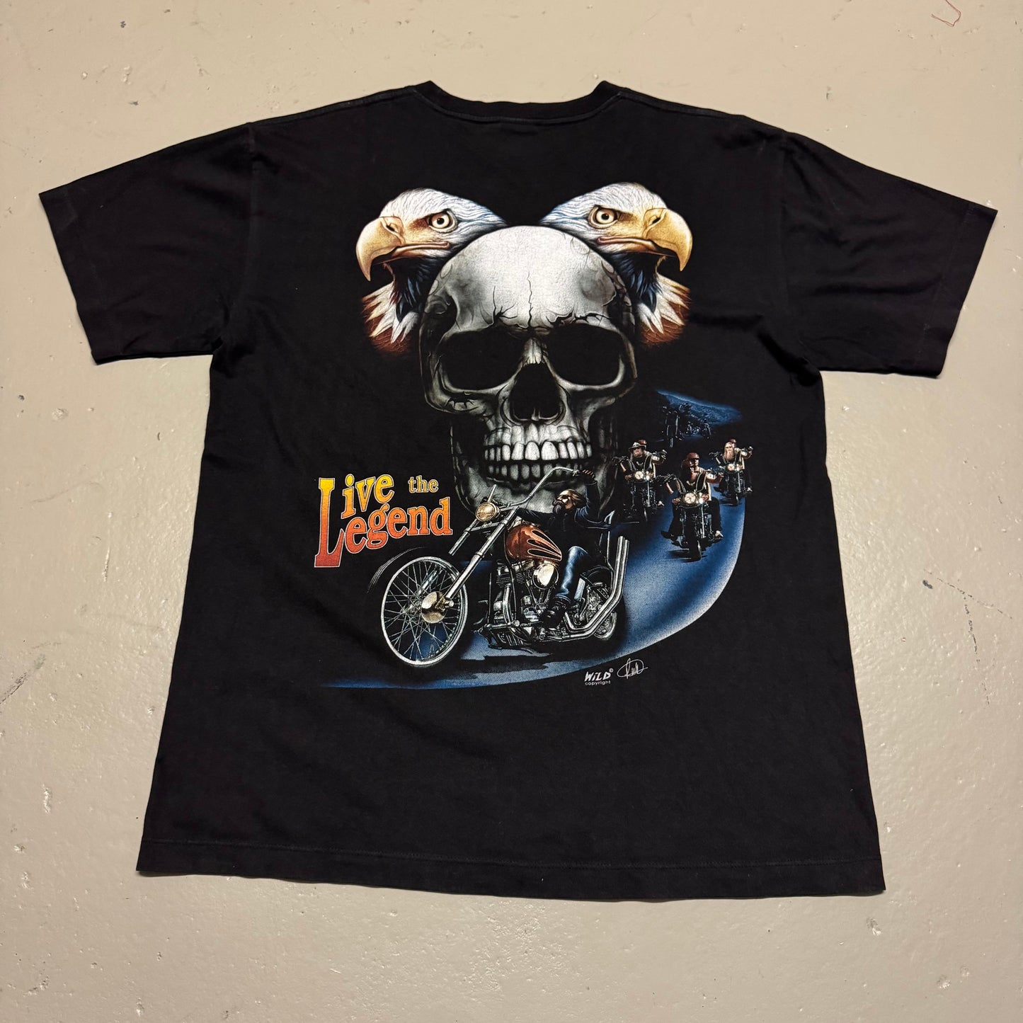 Y2K Wild Skull Shirt (L)