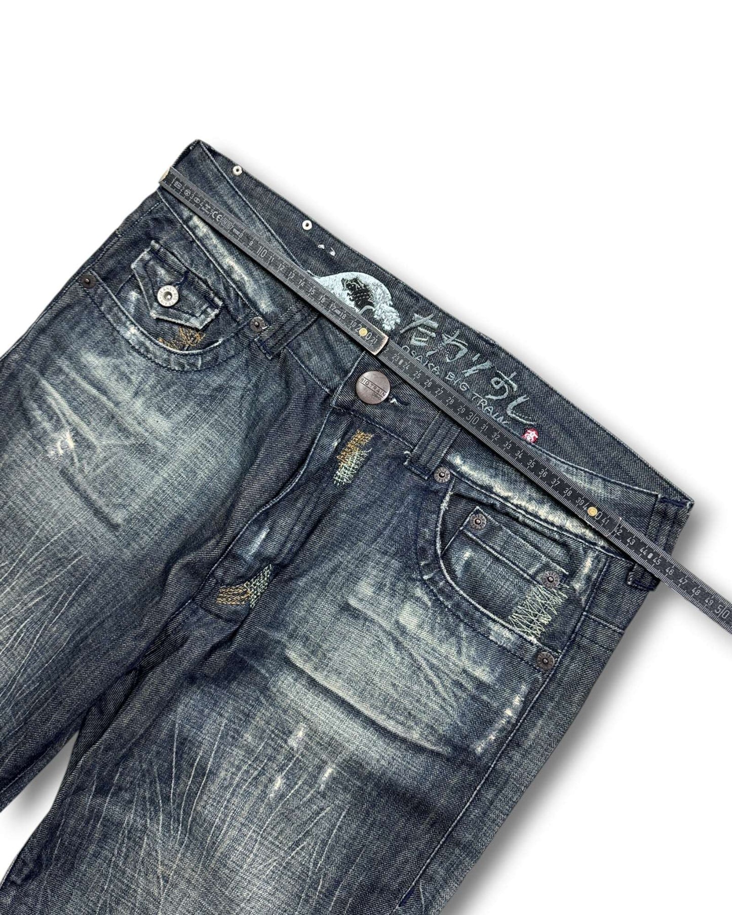2000's Big Train Japanese Baggy Jeans *very rare 34x30 (L)