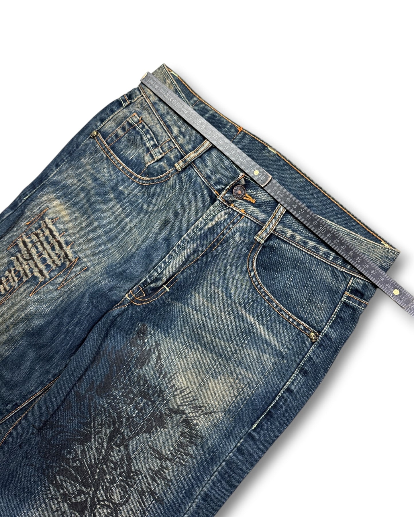 2000's Kesh Japanese Baggy Jeans * 28x32 (S)