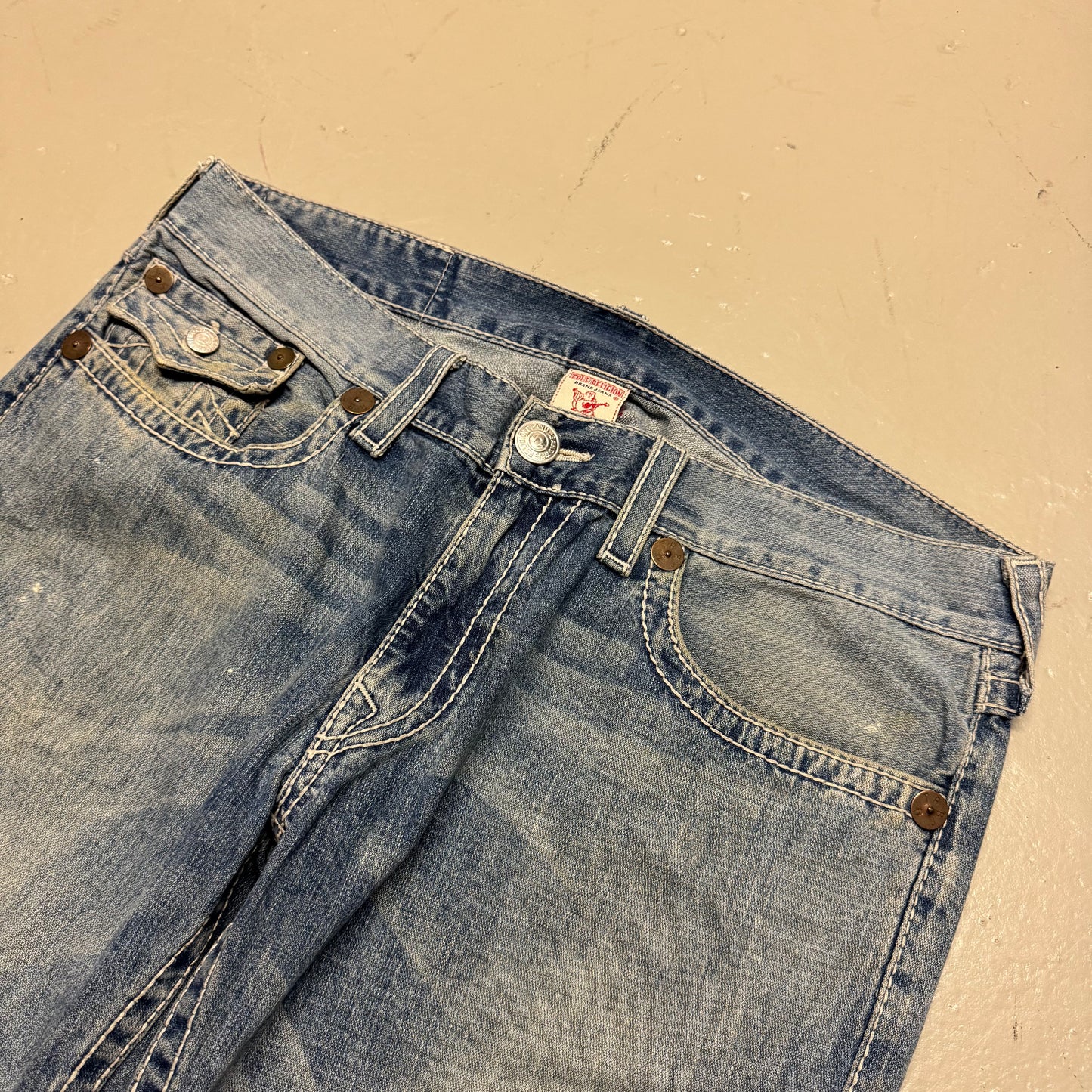 2000‘s True Religion Billy Big T Baggy Bootcut Jeans *selten 38x34