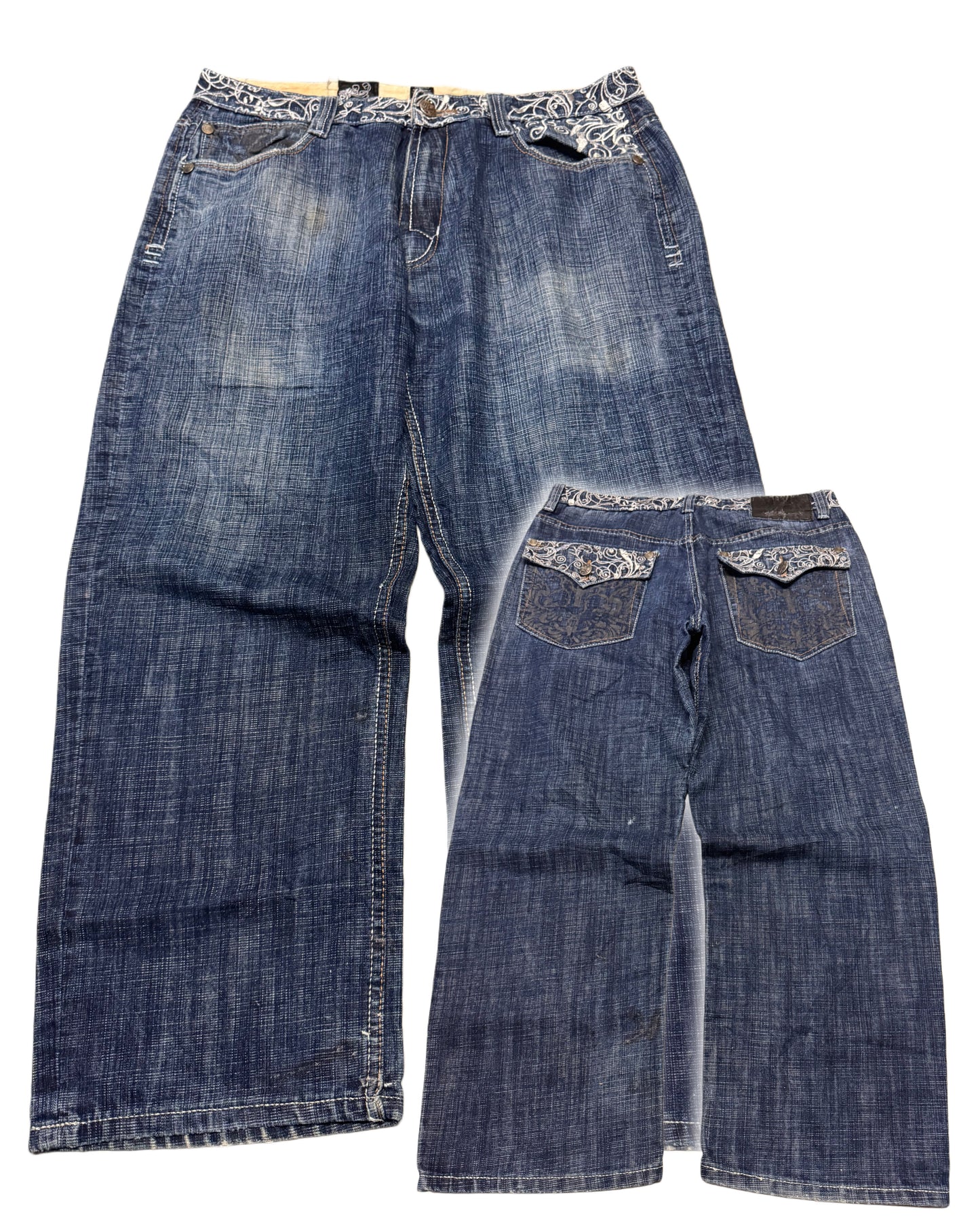 2000‘s Delf Hip Hop Baggy Jeans *rare 36x30