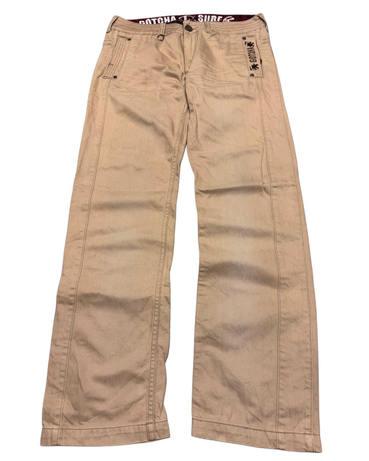 2000‘s Gotcha International Hip Hop Baggy/Straight Jeans *rare 32x32