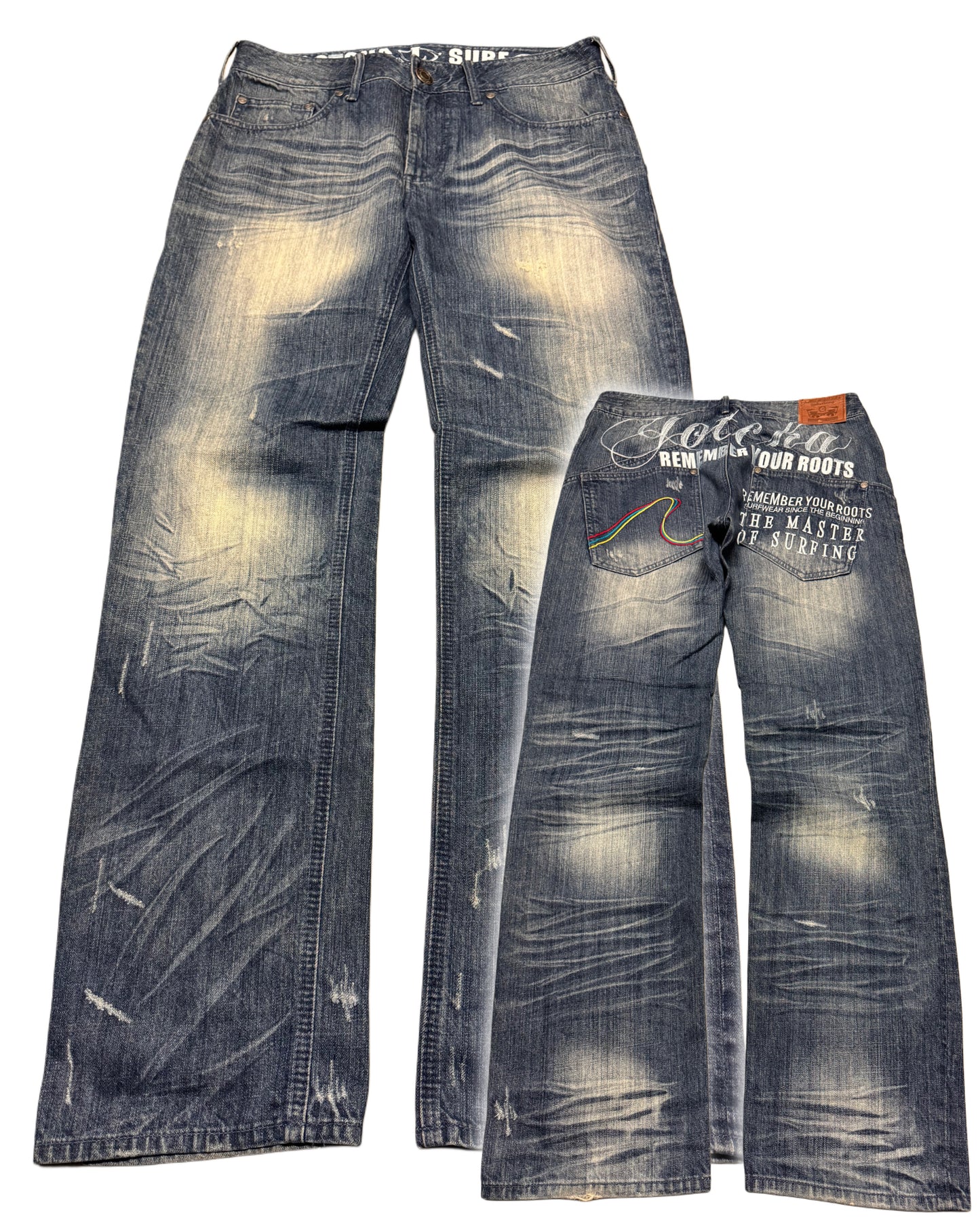 2000‘s Gotcha Surf Hip Hop Baggy Jeans *rare 32x33