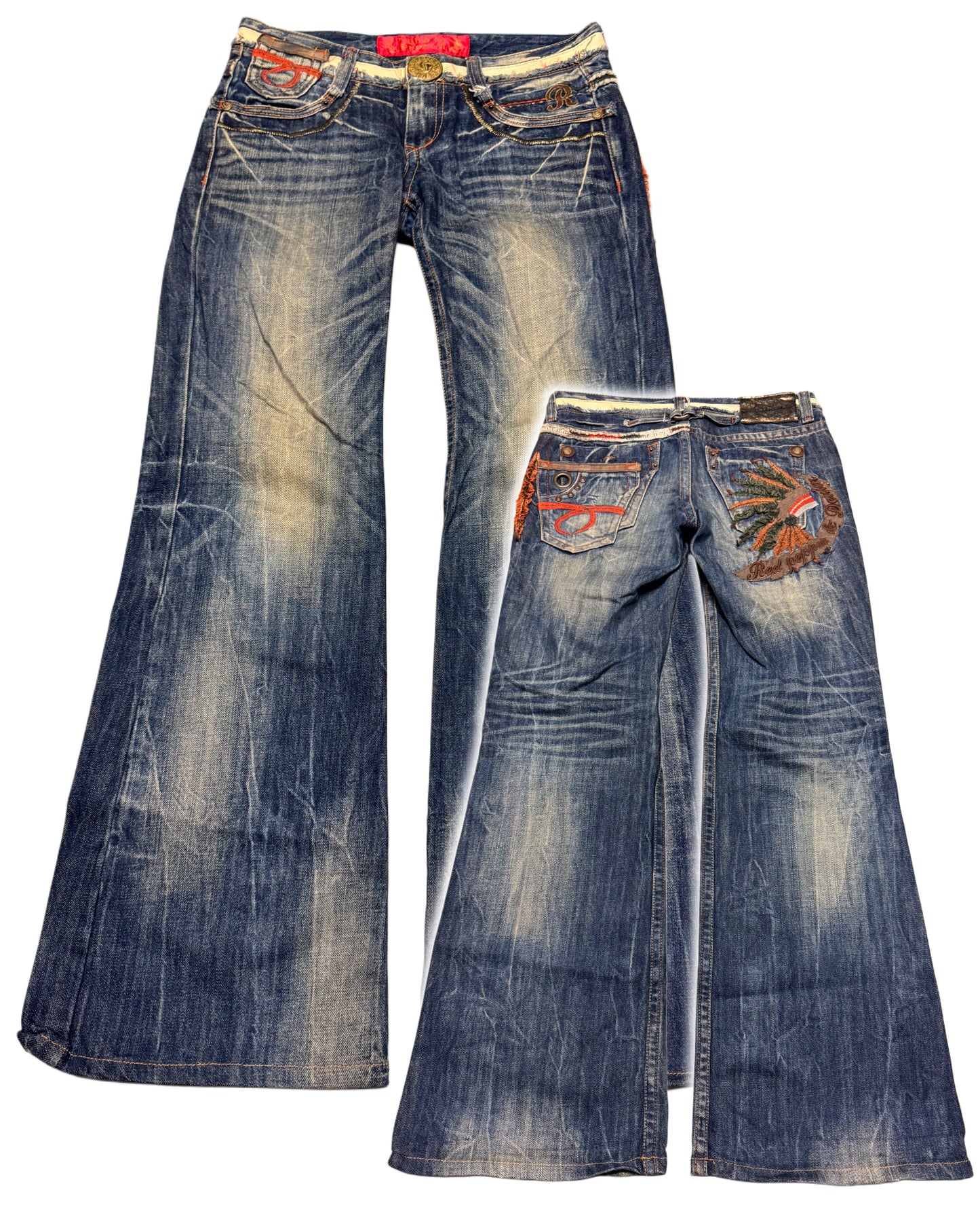 2000‘s Red Pepper 1of1 Japanese Flared/Low Waist Jeans Women‘s *extrem selten (M)