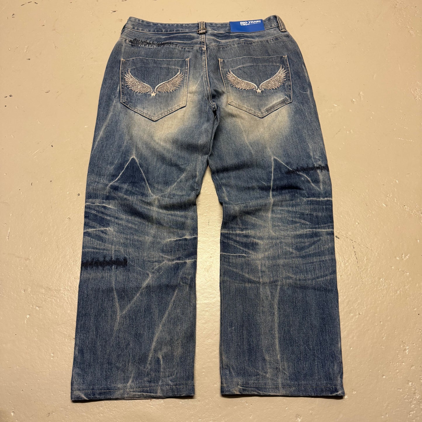 2000‘s Big Train Japanese Baggy Jeans *rare 32x29