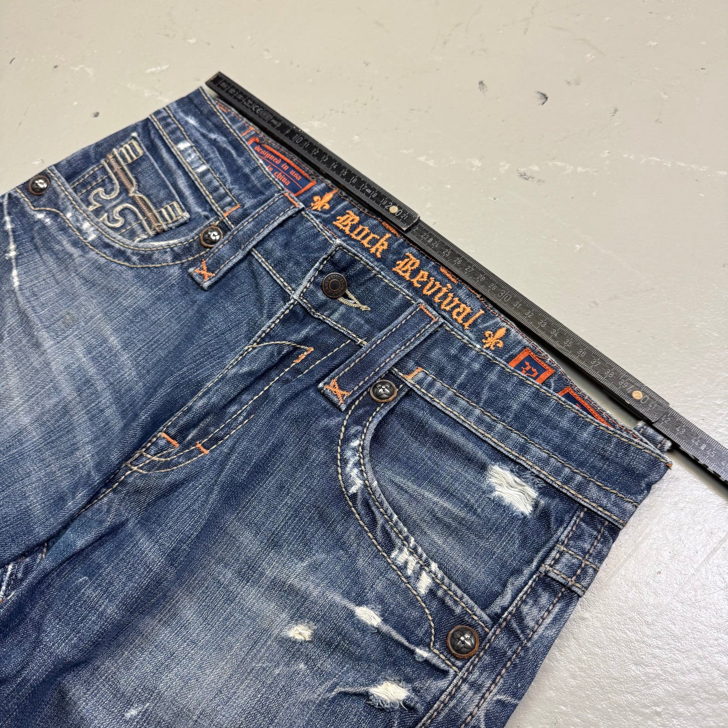 2000’s Rock Revival Baggy Bootcut Jeans *selten 32x32