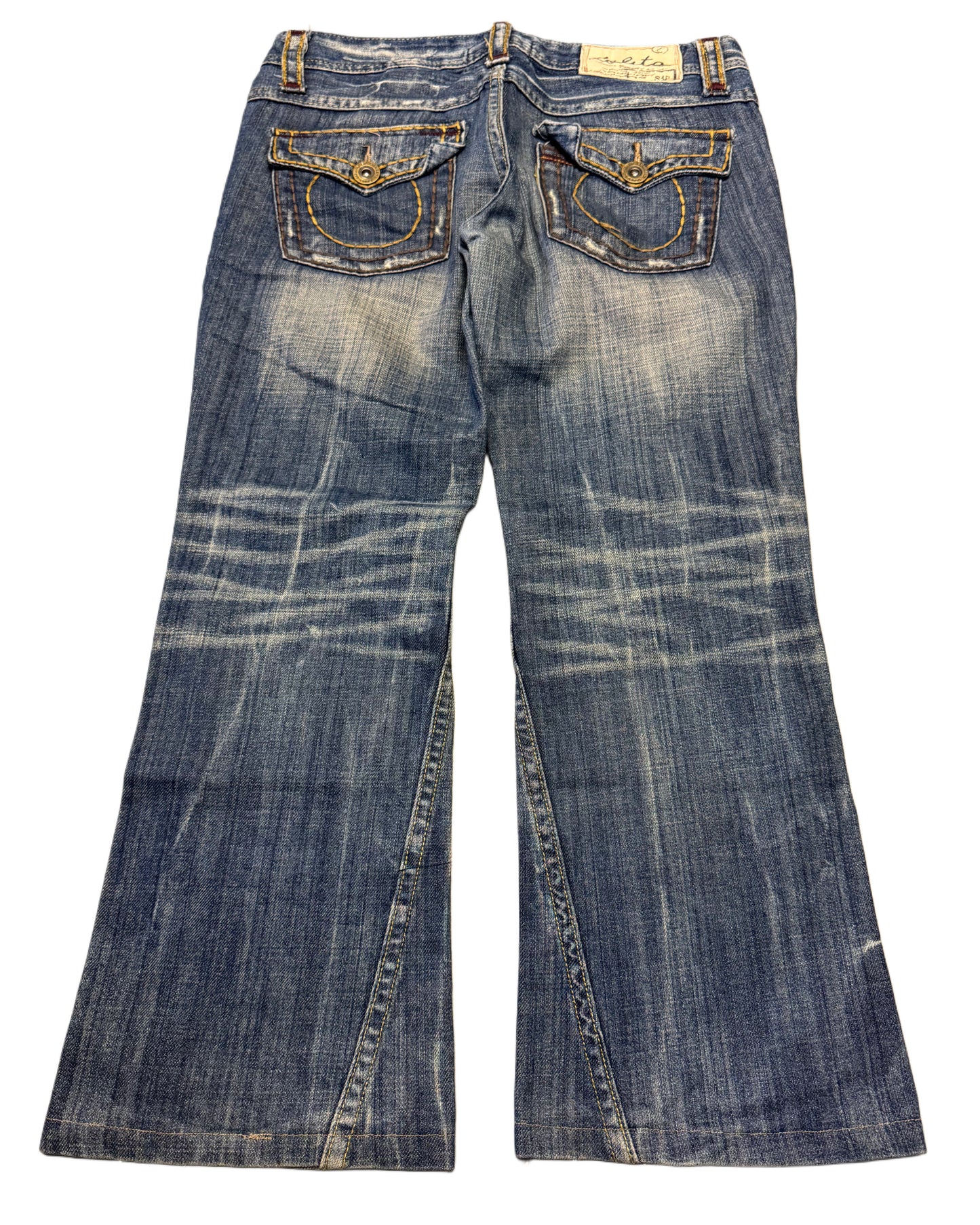 2000‘s Lolita Low Waist Faded Bootcut Jeans *sehr selten 31x26