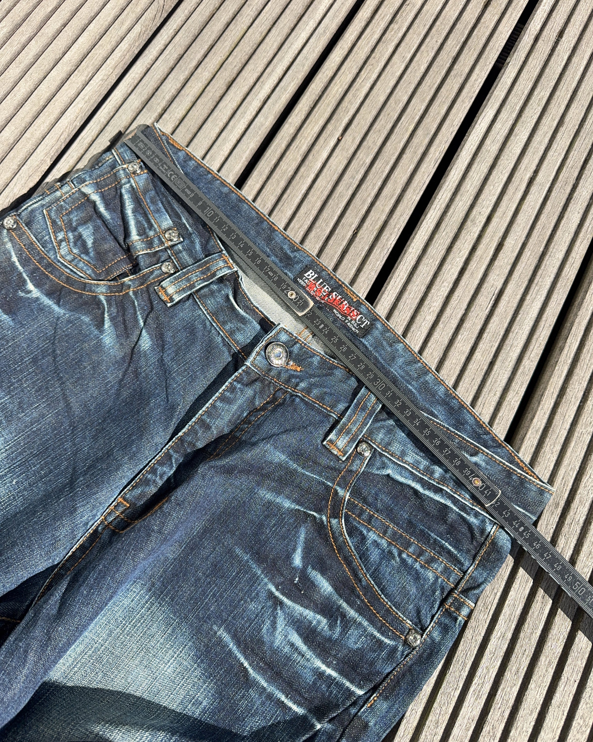 2000's Blue Subject Japanese Archive Baggy Jeans *very rare 34x34 (L)